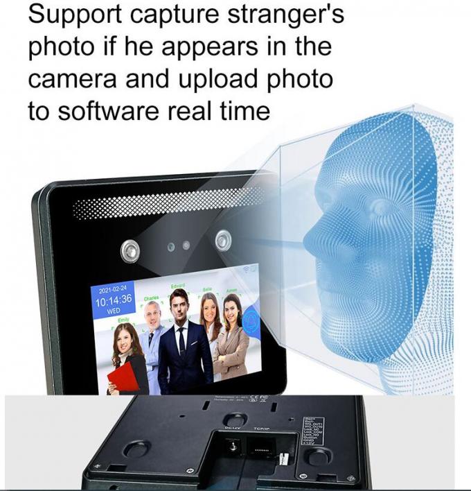 5 Inch Long Range Touch Screen Face Reader Attendance Machine With RFID ...
