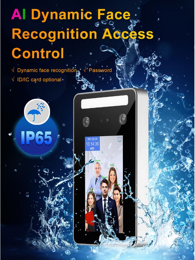 5 Inch Wifi Waterproof Facial Recognition Access Control System Turnstile