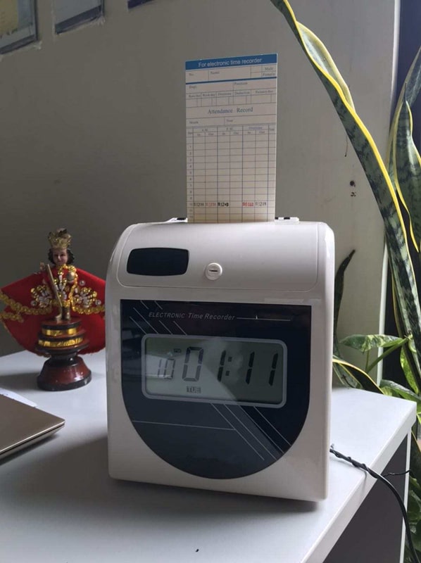Employee Attendance Digital Time Recorder Desktop Automatic Time Punch ...