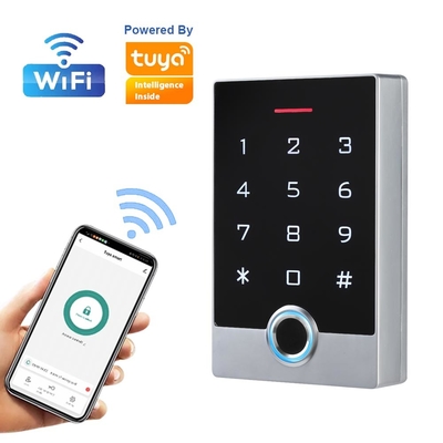 Waterproof RFID Fingerprint Access Control Metal Keypad With Tuya App