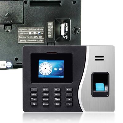 Card Password 9V LCD Fingerprint Time Attendance System