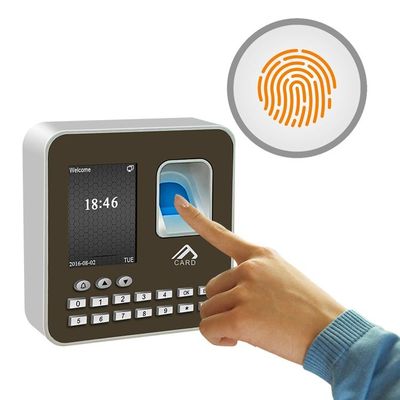 TFT LCD RFID Card 2.4&quot; Fingerprint Attendance Machine Cloud Software