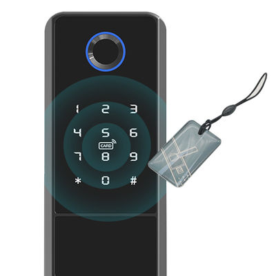 Keyless Biometric Fingerprint Recognition Tuya Smart Lock With CE FCC Certificate