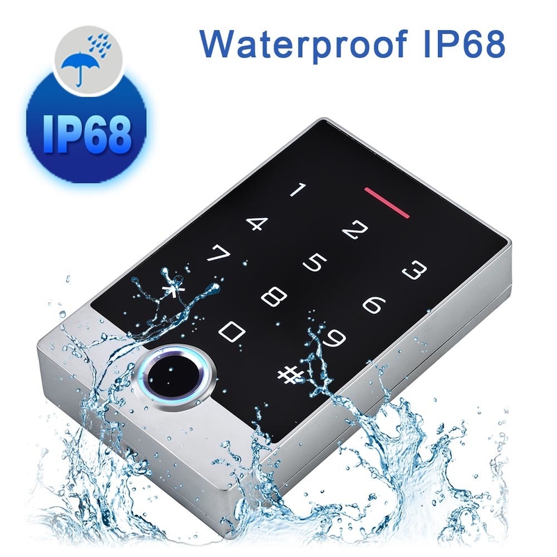 Wifi Tuya Door Access Control System IP68 Waterproof Standalone Keypad RFID / Fingerprint