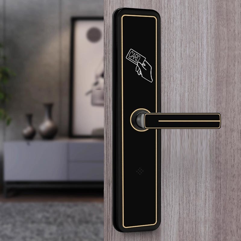 Hotel Smart RFID Card Swipe Door Lock T5557 / M1 Card Key Lock System