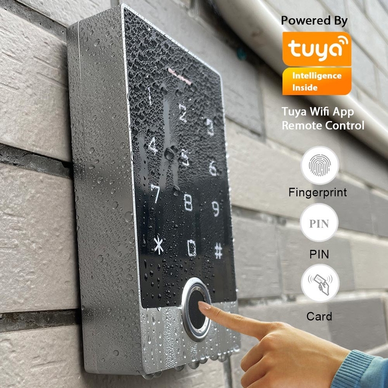 Metal TUYA Door Access Control Terminal Fingerprint RFID Tuya Smart Lock