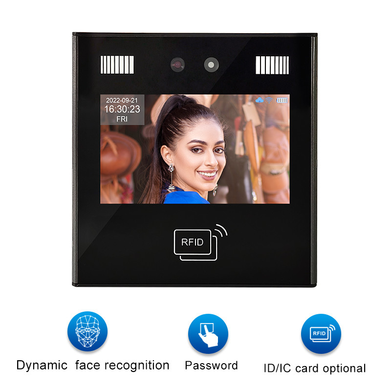Tcp / Ip Card Reader Dynamic Biometric Face Recognition Devices Free Adms Cloud Software