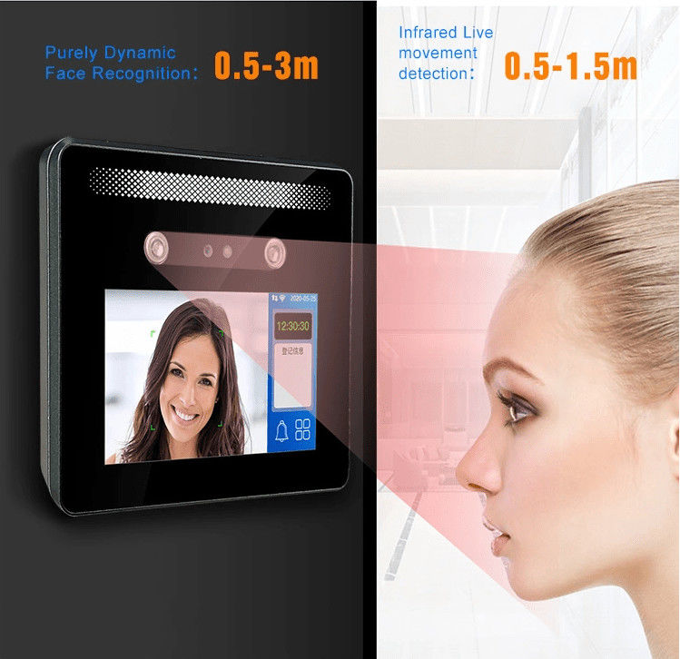 Door Access Attendance 0.2s Face Recognition Biometric Devices