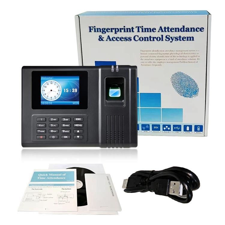 Time Clock LCD 2.4 Inch Biometric Fingerprint Access Control