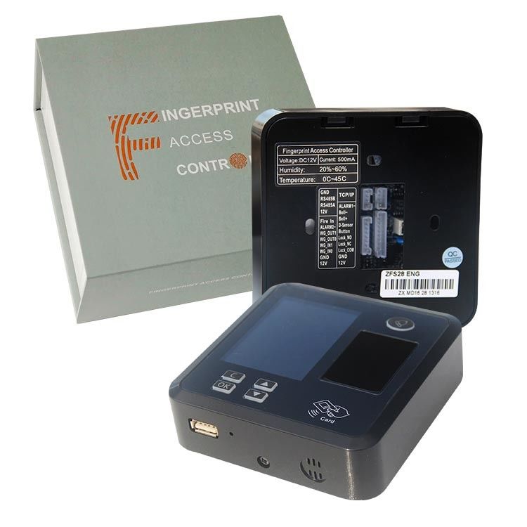 Tcp Ip Wifi Black TFS28 12V 0.2s Gate 125 Mhz Card Fingerprint Access Control