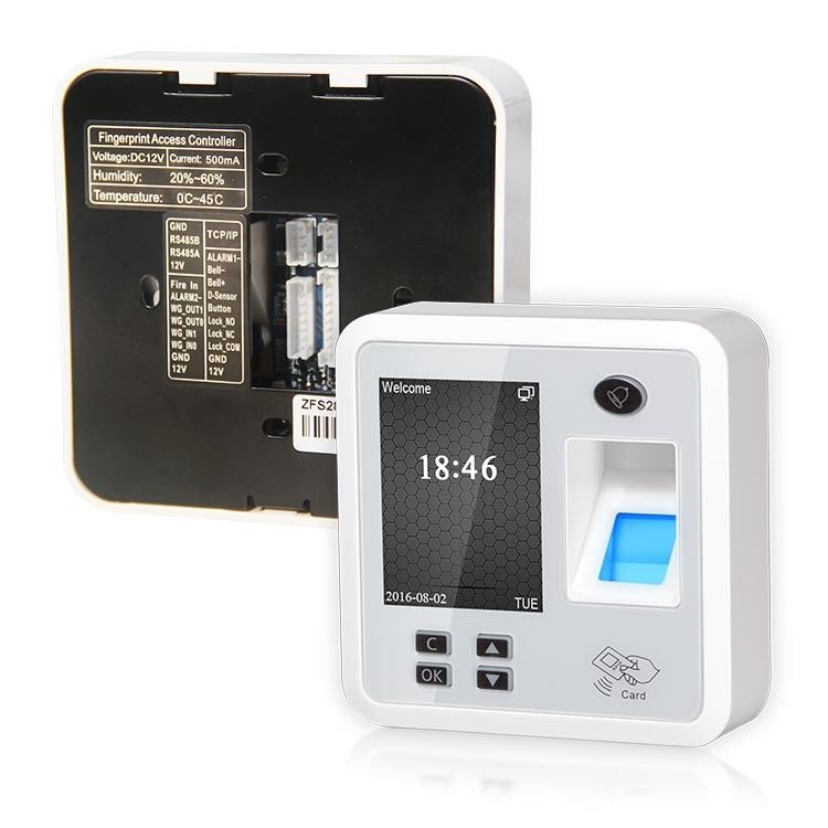 Tcp Ip Wifi Black TFS28 12V 0.2s Gate 125 Mhz Card Fingerprint Access Control