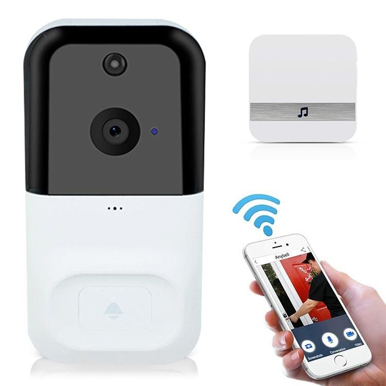 White Home Smart 5V Power 2.5mm Wireless Doorbell Camera