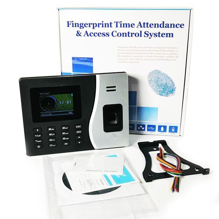Card Password 9V LCD Fingerprint Time Attendance System