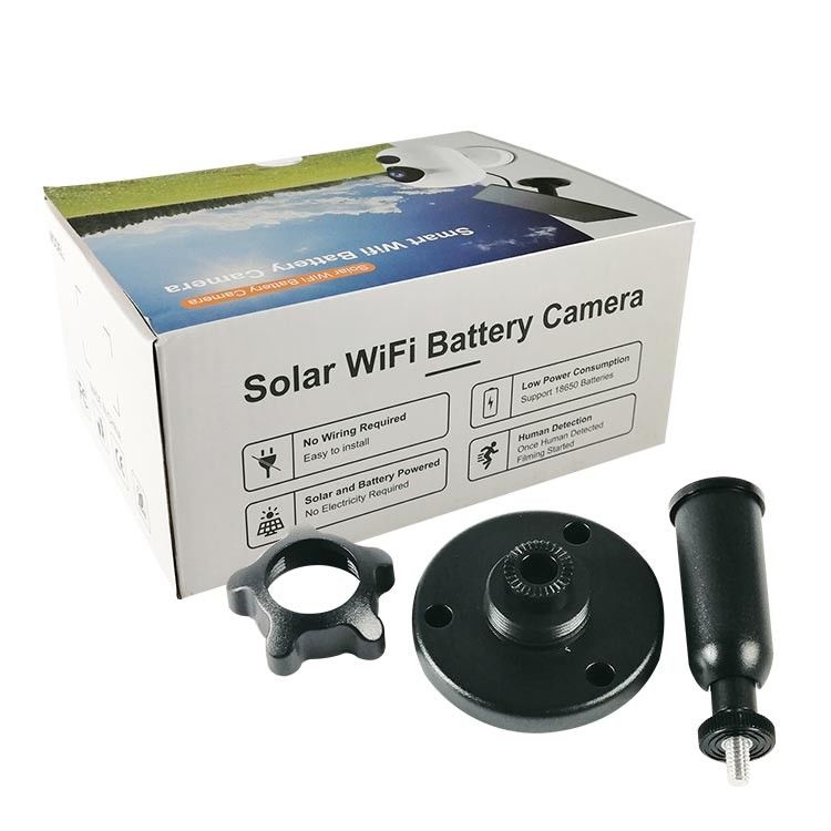 Outdoor Solar Power Two-way Audio Video Recording Camera 1080P Wireless Wifi Mini CCTV Camera