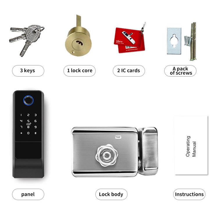 Tuya Smart Wifi Electronic Home Fingerprint Door Lock With App