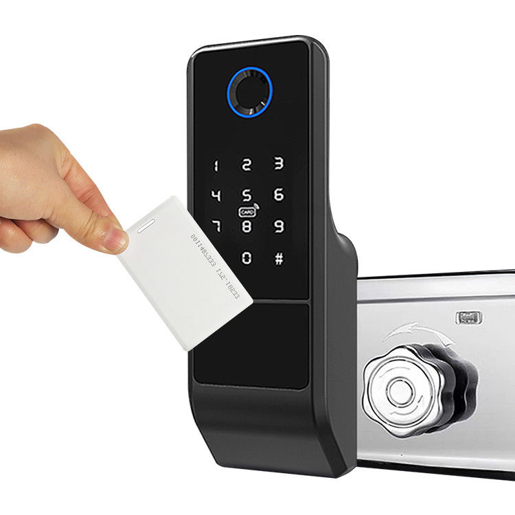 Tuya Wifi APP Biometric Finger Print Smart Door Lock Fingerprint Door Handle Digital Keyless Lock