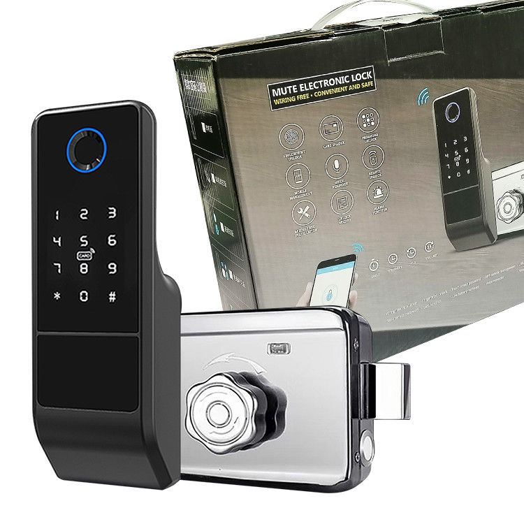 Smart Tuya Wifi Lock Mobile Control Fingerprint RFID Open Flat Home Lock