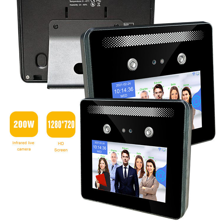 Dynamic 5.0 Inch Face Recognition Machines RoHS Time Attendance Access Control System
