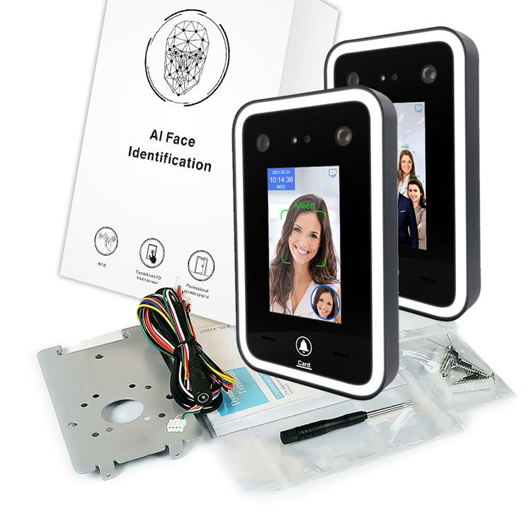 4.3 Inch Face Detection Biometric Machine QR Code Time Attendance Access Control