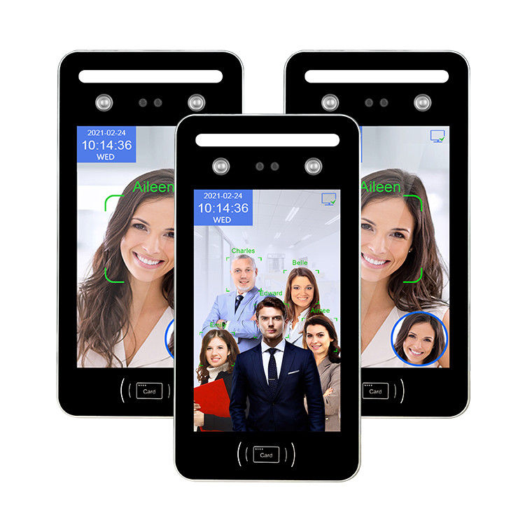 AI Visible Light WDR Dynamic Face Recognition Access System 8 Inch Touch Screen