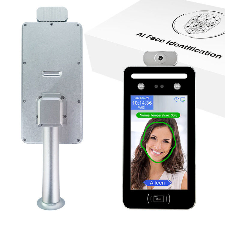 8 Inch Facial Recognition Access Control System Body Temperature Detection Measuring