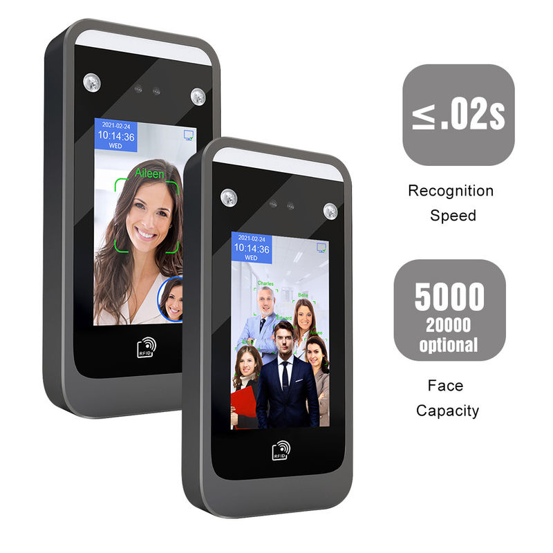 4.3 Inch LINUX Facial Recognition Access Control System 1.2G Dual Core
