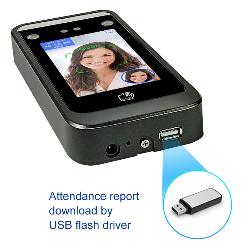 5 Inch Touch Screen Face Reader Attendance Machine With RFID Mifare Card