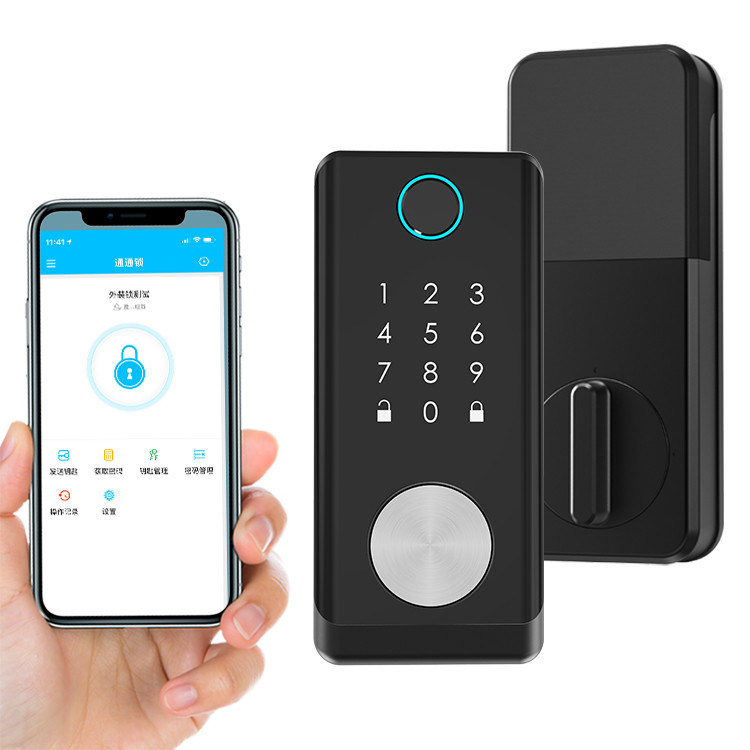 Tuya Smart Fingerprint Door Lock Zinc Alloy For Home Security