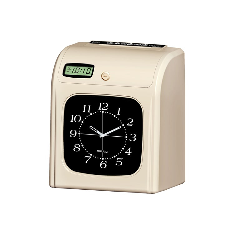 Time Printer Device LCD Electronic Employee Attendance Digital Time Recorder Desktop Time ...