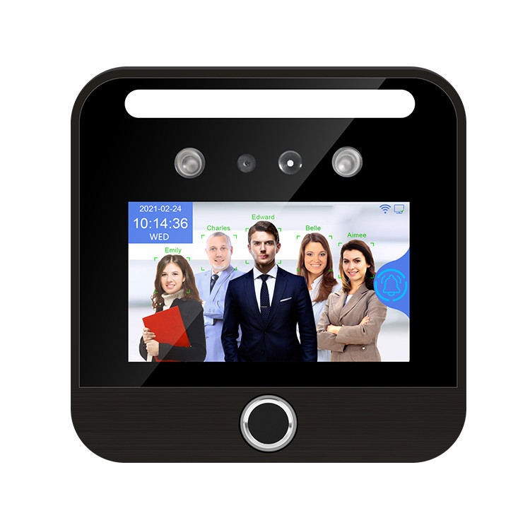 5 Inch IPS Touch Screen Face Recognition Attendance Machine Biometric ...