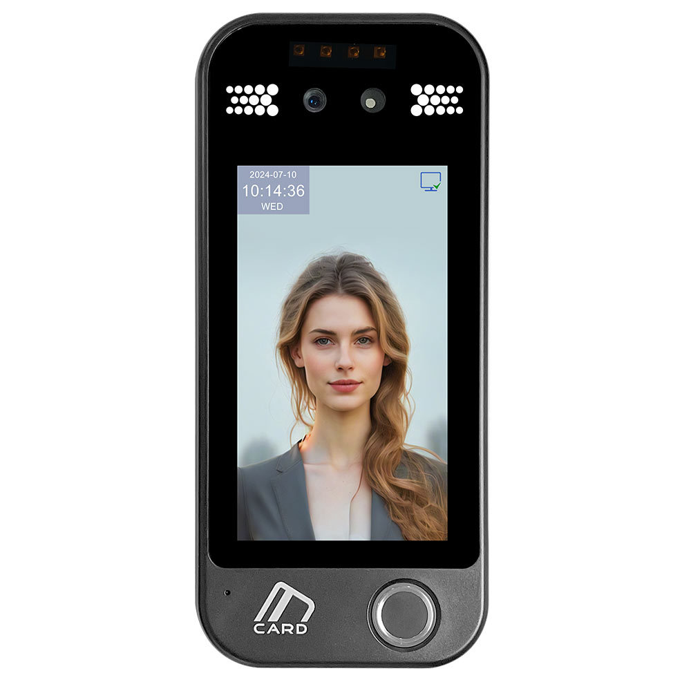 5 Inch Touch Screen Face Fingerprint QR Code Access Control System ...