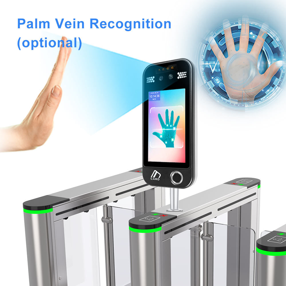 5 Inch Touch Screen Face Fingerprint QR Code Access Control System ...
