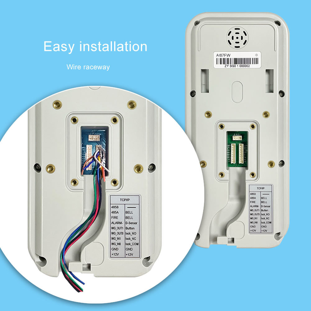 5 Inch Touch Screen Face Fingerprint QR Code Access Control System ...