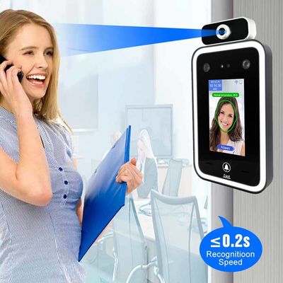 QR Code Scanner Temperature Sensor Security Facial Recognition Camera Wireless Cloud Face Access Control