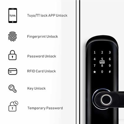 Home Smart Intelligent Lock Tuya Wifi App Security digital fingerprint door lock