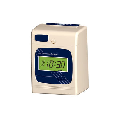 LCD Electronic Employee Attendance Digital Time Recorder Desktop Time Punch Card Machine