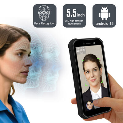 Portable Time Attendance System Android Biometric Facial Recognition Terminal
