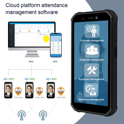 Portable Time Attendance System Android Biometric Facial Recognition Terminal