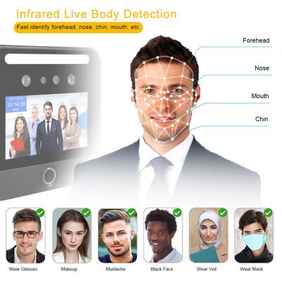 Free Employee Clock in Clock out Attendance Notification Biometrics Access Control Face Recognition Time Attendance Machine