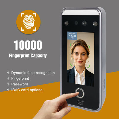 High Performance Face Fingerprint Recognition 4.3 Inch Multiple Authentication Methods QR/RFID /Password for Ensuring Security Access Control