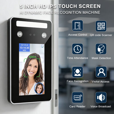 IP65 Waterproof Face Recognition Door Lock Password Card Attendance Machine