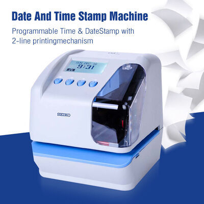 SEIKO TP-50 Time Stamp Machine Document Time Recorder with USB Communication Memory Back-up During Power Failure and Shifted Time Printing