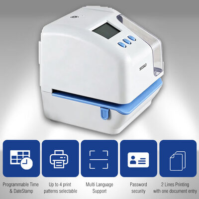 SEIKO TP-50 Time Stamp Machine Document Time Recorder with USB Communication Memory Back-up During Power Failure and Shifted Time Printing