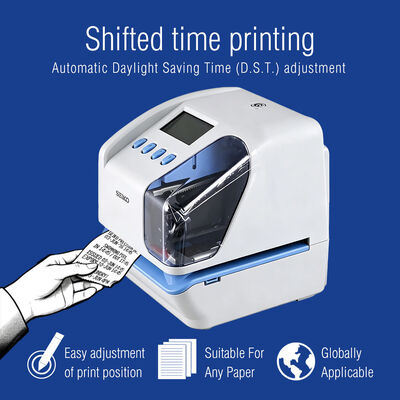 SEIKO TP-50 Time Stamp Machine Document Time Recorder with USB Communication Memory Back-up During Power Failure and Shifted Time Printing