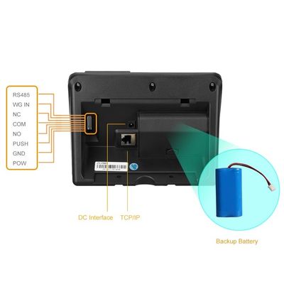 ID IC Card 2.8 Inch Facial Recognition Access Control System
