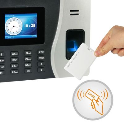 Backup Battery 2.4 Inch TFT Fingerprint Time Attendance System