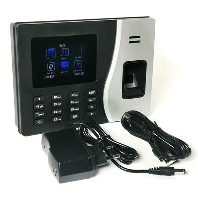 Card Password 9V LCD Fingerprint Time Attendance System