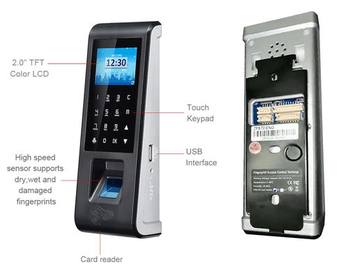 3 Identification Wiegand Rs485 Fingerprint Access Control System With Touch Keypad