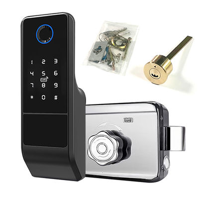 Tuya Wifi APP Biometric Finger Print Smart Door Lock Fingerprint Door Handle Digital Keyless Lock