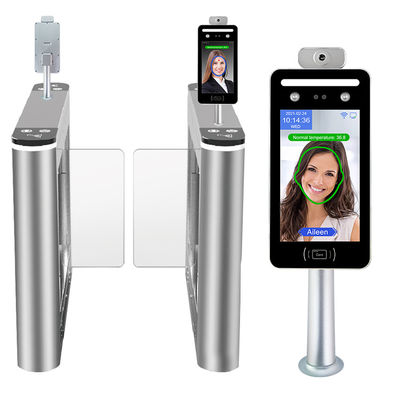8 Inch Facial Recognition Access Control System Body Temperature Detection Measuring